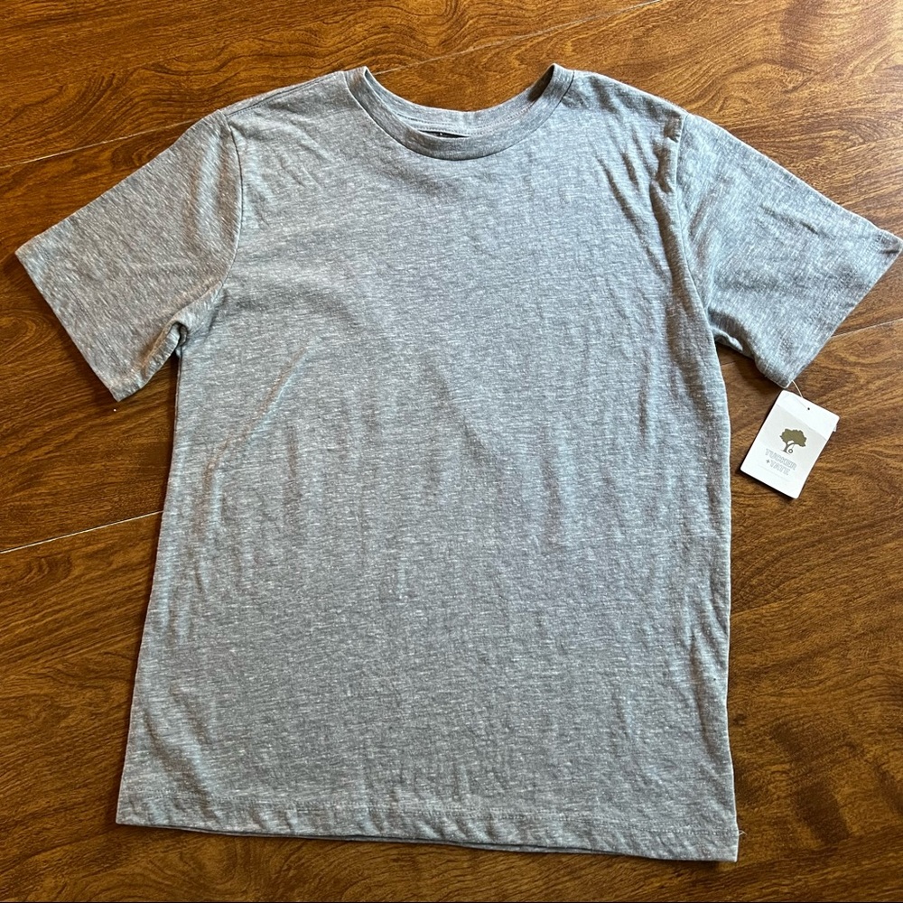 ✅3/$20 Tucker & Tate NWT Children Gray Basic plain Boys Tee kids size M (8/10)